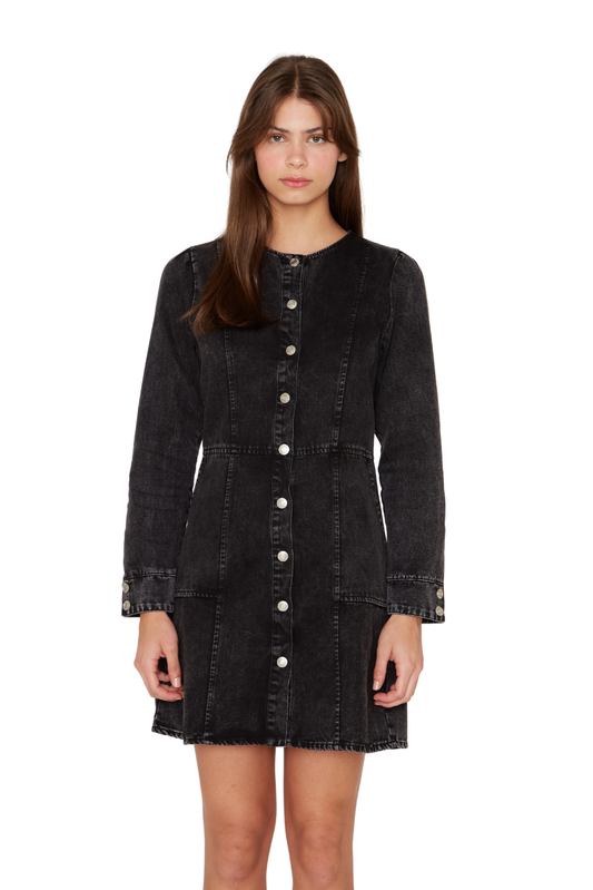 Vestido Demin Stone negro