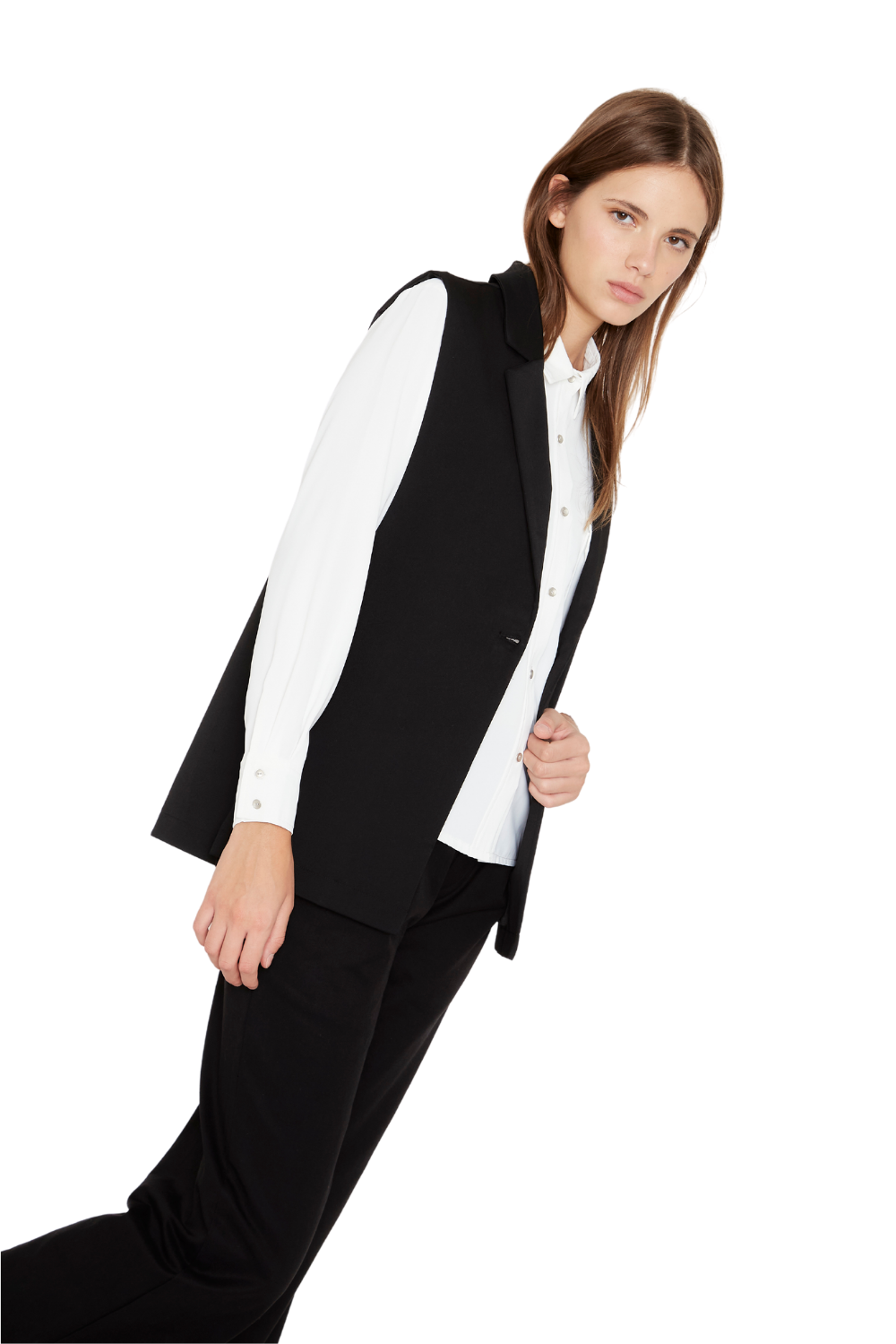 Blazer Owen negro sin manga