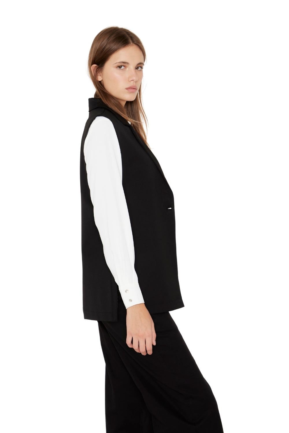 Blazer Owen negro sin manga