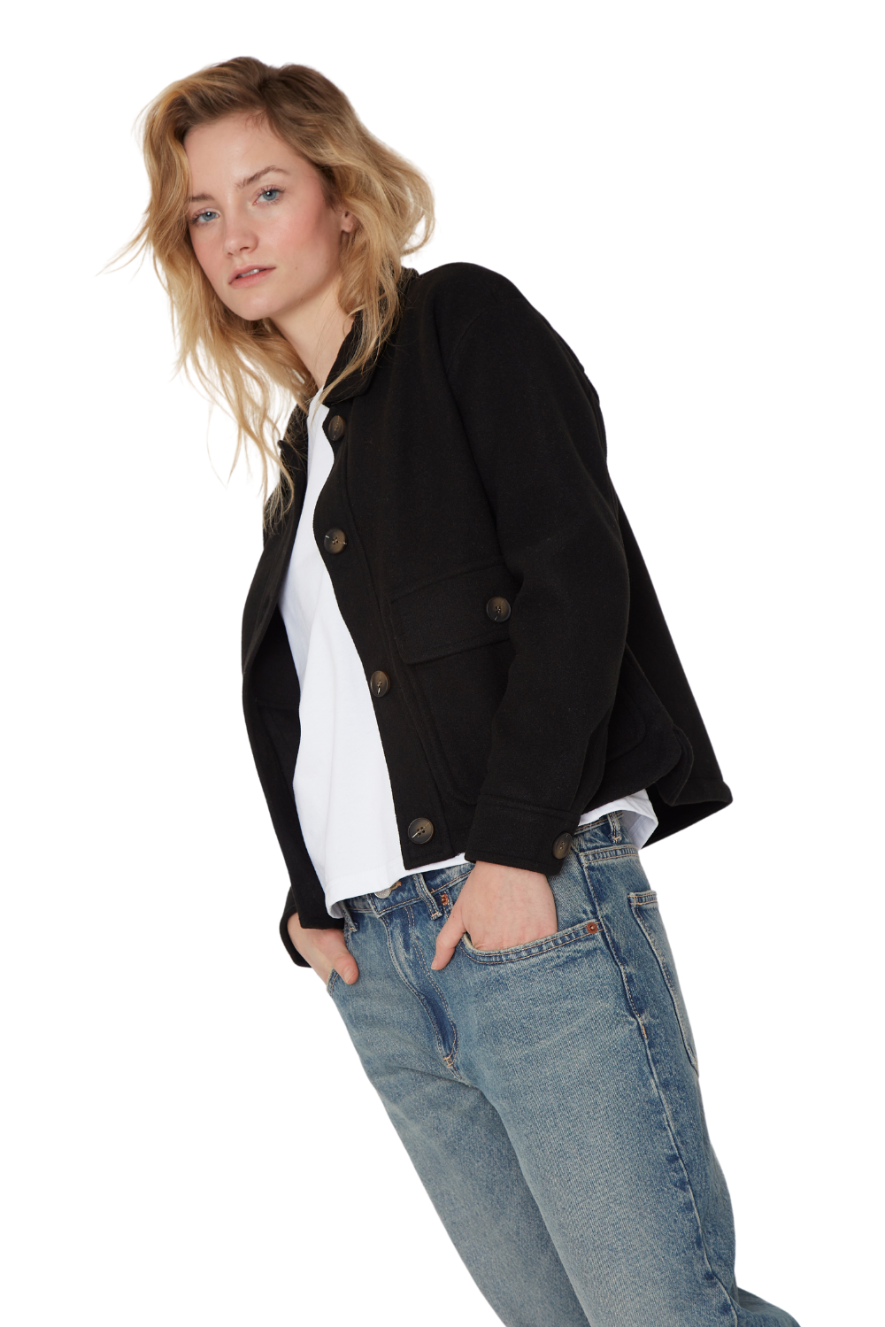 Chaqueta Cargo negra