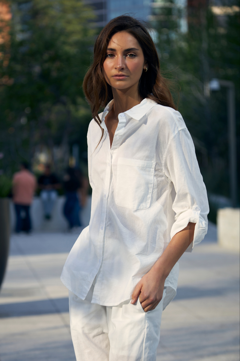 Blusa Lino Ame blanca