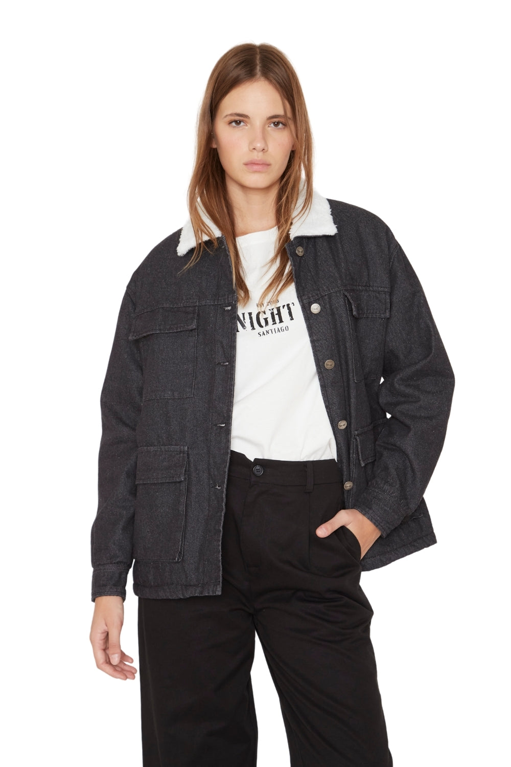 Chaqueta James denim negra