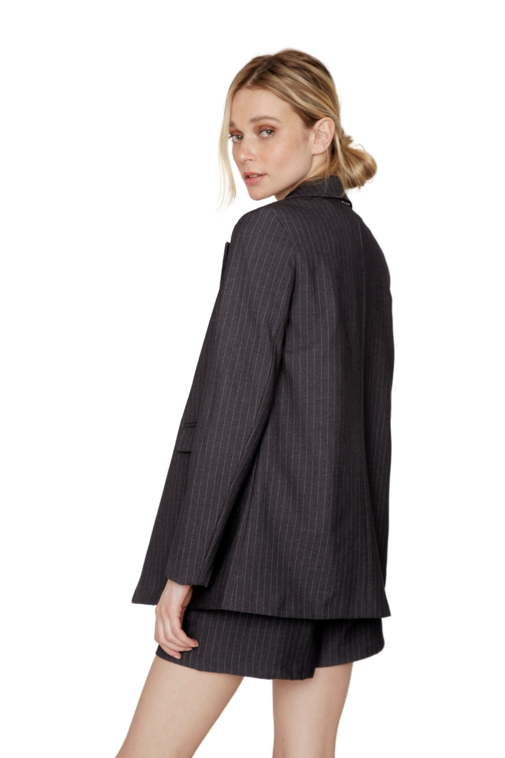 Blazer Owen rayas gris