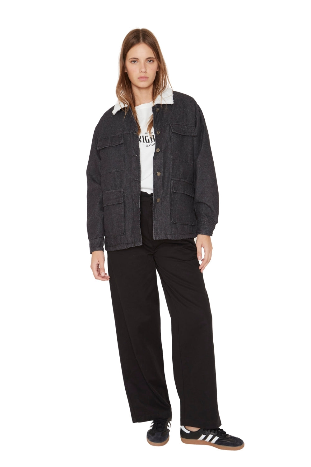 Chaqueta James denim negra