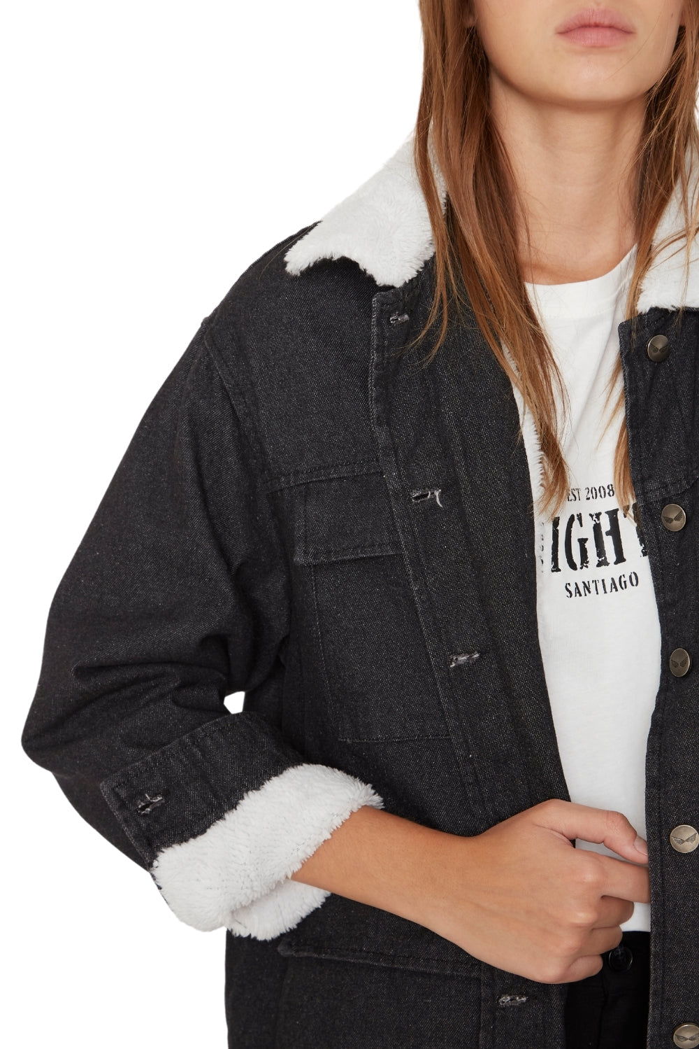 Chaqueta James denim negra