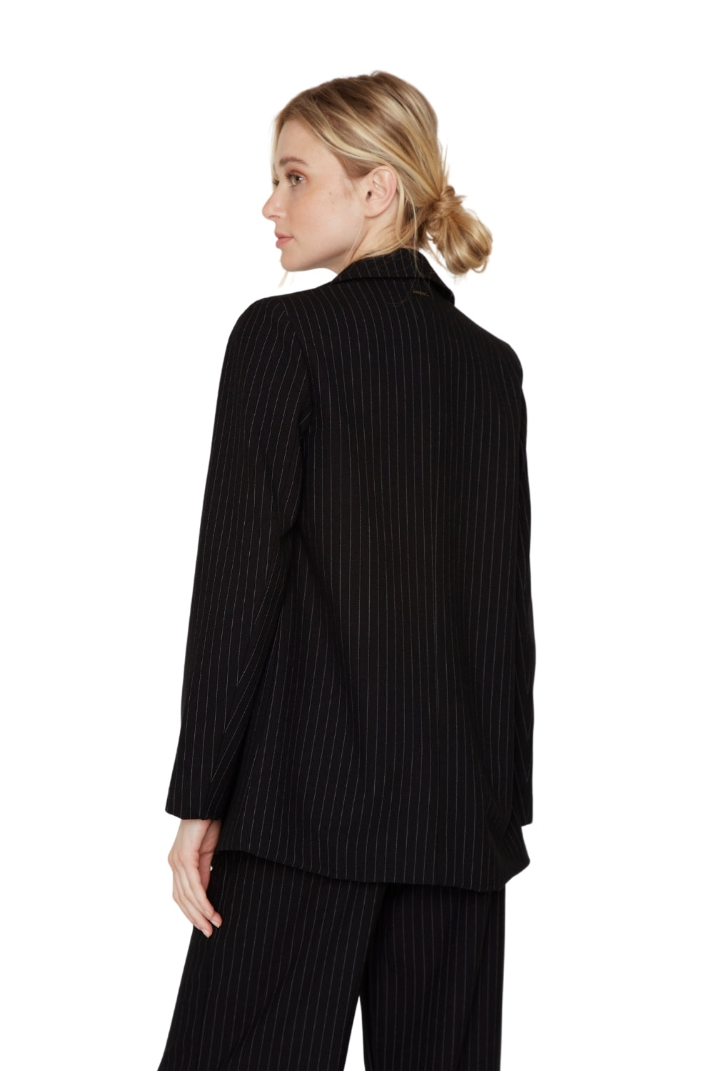 Blazer Owen rayas negro