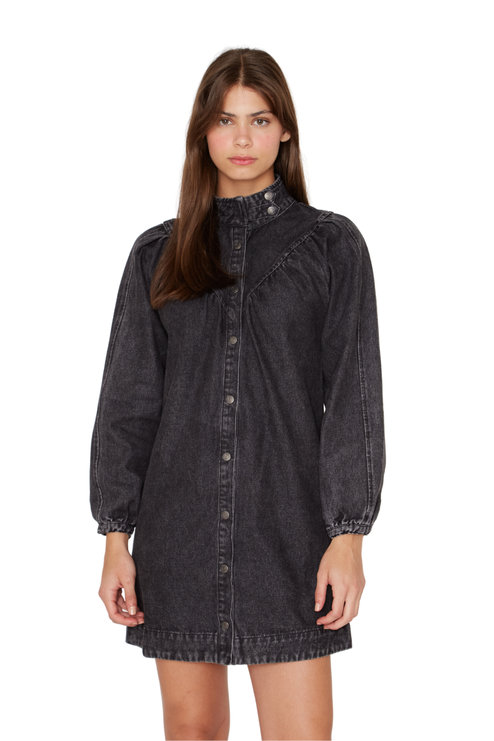 Vestido Denim Porter negro